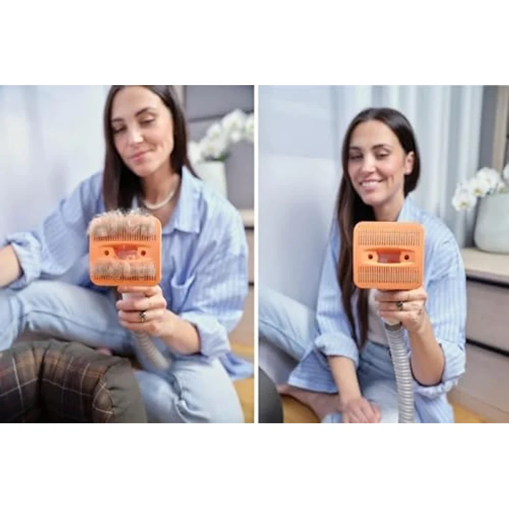 ETA Handstaubsauger Pet Master I, Handstaubsauger mit Fellpflege-Aufsätzen, 3 Saugkraftstufen, Dreifach-Filtersystem, 1,4-Liter-Behälter, Touch-Bedienung mit LED-Panel, Bürsten mit Selbstreinigungsfunktion – Bild 4