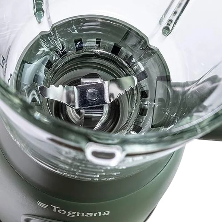 Tognana Iridea Standmixer, 300 W mit 4 Stahlklingen, Salbeigrün, mit Messbecher und rutschfesten Füßen – Bild 3