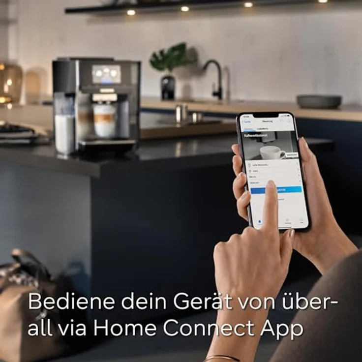 Siemens Kaffeevollautomat EQ700 integral Edelstahl TQ717D03, 36 Heiß- und Kaltgetränke, Home Connect, Silber – Bild 6