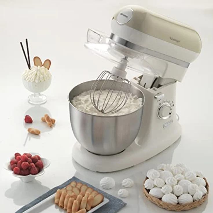 Ariete 1588 03 Vintage Küchenmaschine, Kunststoff, Beige – Bild 6