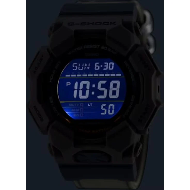Casio G-Shock Classic Digital-Herrenuhr, braun, digitale Anzeige, Alarm, Stoppuhr, Beleuchtung, Quarzwerk, Kunststoffarmband – Bild 6