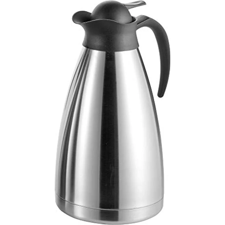 Esmeyer Isolierkanne Thermoart 2 Liter, Edelstahl, Silber-schwarz – Bild 2