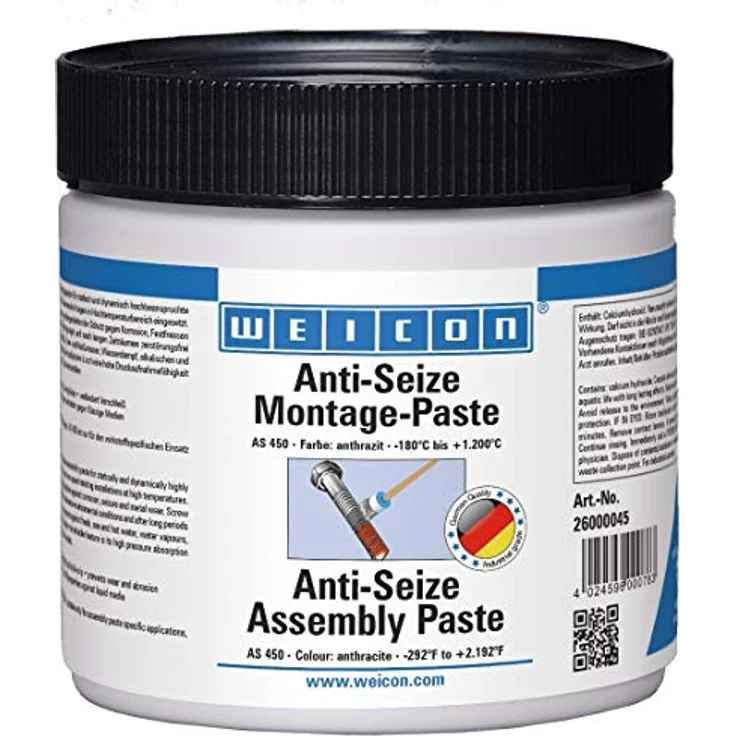 WEICON Anti-Seize Montagepaste 450 g hitzebeständiger Schutz gegen Korrosion, Festfressen und Verschleiß – Bild 1