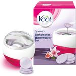 Veet Haarentfernungsgerät Spawax-Set für den ganzen Körper, mit 6 x Wachsscheiben & Spatel, für seidig-glatte Haut