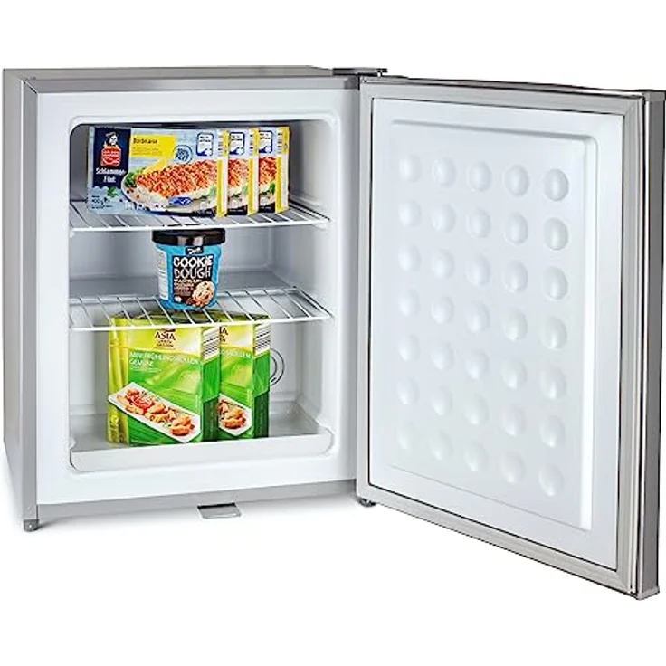 Stillstern Mini Gefrierschrank (42L) -18°C, Eiswürfelschale, Schloss, Türanschlag wechselbar, 4-Sterne Tiefkühlschrank für Camping/Büro (Weiß) - Preisvergleich – Bild 3