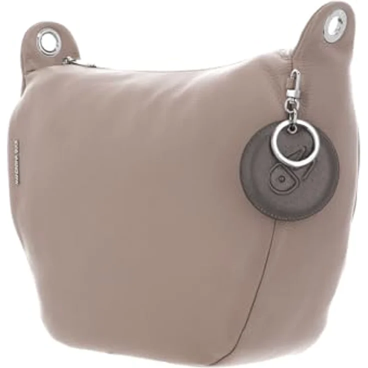 Mandarina Duck Mellow Leather Crossbody FZT59, Beuteltasche aus hochwertigem Rindleder mit A4-tauglichem Hauptfach und 5 Fächern, nude – Bild 2