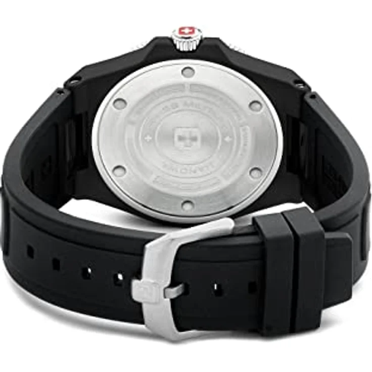 Swiss Military Hanowa Herren Analog Quarz Uhr mit Silikon Armband SMWGN0001180 – Bild 5