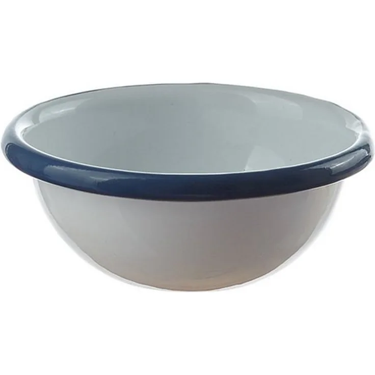 Neuetischkultur Salatschüssel Retro, Emaille, Ø 21 cm, 1200 ml, zum Zubereiten und Servieren