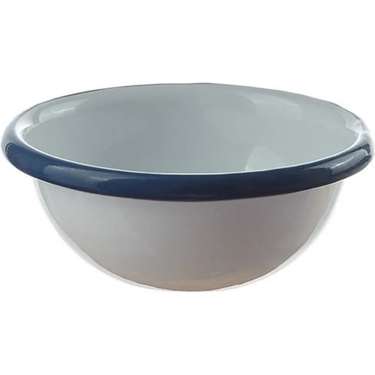 Neuetischkultur Salatschüssel Retro, Emaille, Ø 21 cm, 1200 ml, zum Zubereiten und Servieren