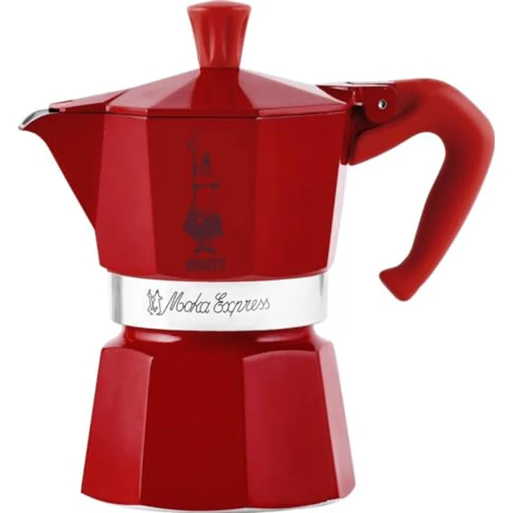 Bialetti MOKA EXPRESS 3TZ, limitierter Espressokocher Winter Wonderland in Rot für 3 Tassen – Bild 2