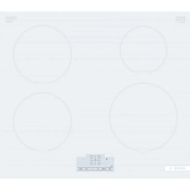 Bosch Hausgeräte Bosch PUE612BB1J Induction Hob, Number of burners/cooking zones 4, Without frame, Width 60 cm, White, Kochfeld, Weiss