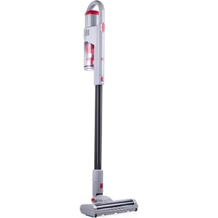 Dirt Devil 2-in-1 Akku Staubsauger - DD9006 - 260W - Hand- und Stielstaubsauger - Inklusive Kombibürste und Düse - Akkulaufzeit bis zu 40 minuten uten - 3 Einstellungen - Weiß/Rot – Bild 2