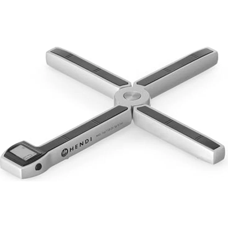 HENDI Zusammenklappbare digitale Küchenwaage, max. 5 kg mit LCD-Display, Tarier- und Nullstellungsfunktion, kompakt und langlebig, 219x180x(H)16mm, ABS, Metall – Bild 1