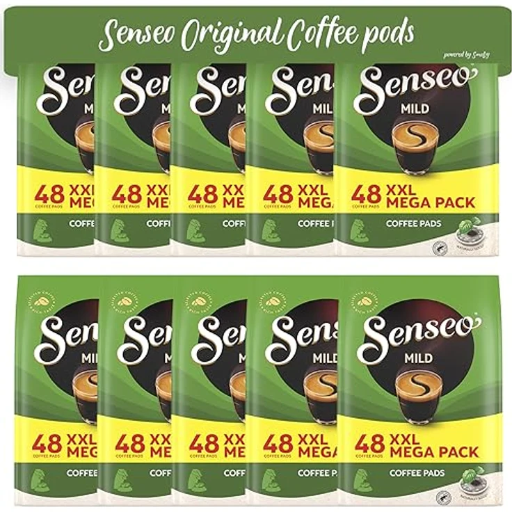 Senseo Kaffeepads Mild Roast, Feiner und Samtweicher Geschmack, Kaffee Pads für Kaffepadmaschinen, 480 Pads – Bild 2