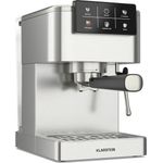 Klarstein SteelPresso Touch Siebträgermaschine – 20-Bar, 1350 W, Edelstahl, 1,5-L-Wassertank, Touch-Display, Integrierter Milchaufschäumer, Kompaktes Design, Kaffeemaschine