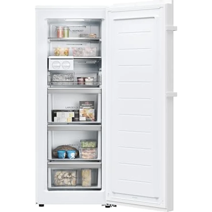 Haier H4F226WDH1 Stand-Gefrierschrank/Instaswitch: Kühlen oder Gefrieren je nach Bedarf/No Frost/Twist Ice Maker/Smart hOn-App/Inverter Kompressor/Nutzvolumen 226 L/Weiß – Bild 4
