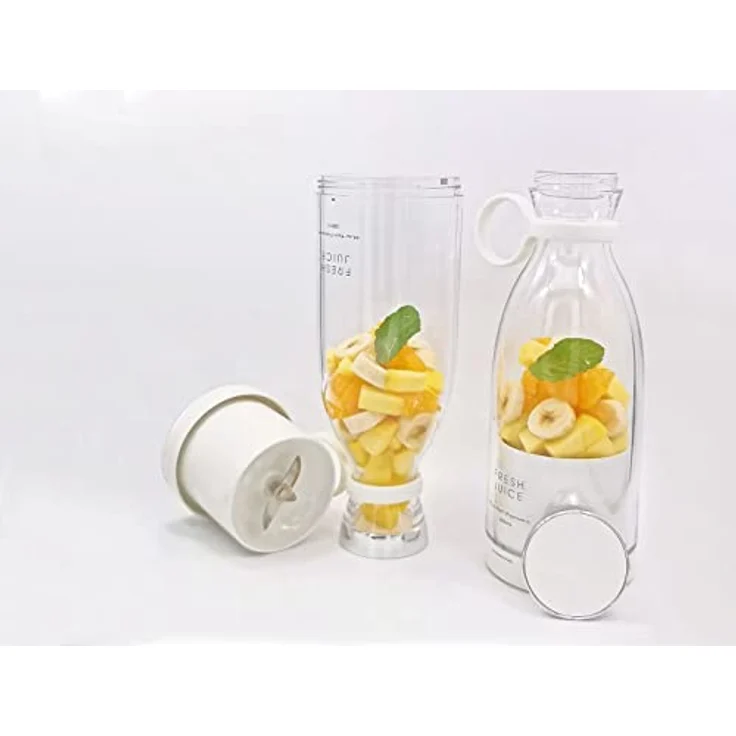 vitaliano Mixer Smoothie Maker to go, 350 ml, deutsche Anleitung, kabellos tragbar in Flaschenform & USB Ladestation für frische Smoothies, Babynahrung beim Picknick, Sport, Urlaub oder im Büro – Bild 5