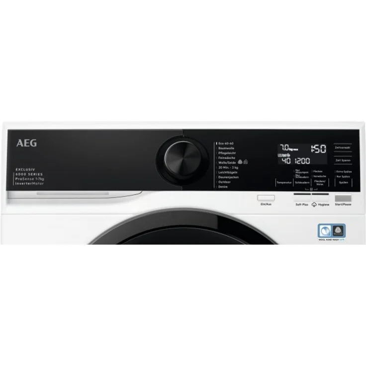 AEG LSR6F75479 Waschmaschine, 7 kg mit automatischer Waschmitteldosierung, ProSense® Mengenautomatik und Inverter-Motor – Bild 2