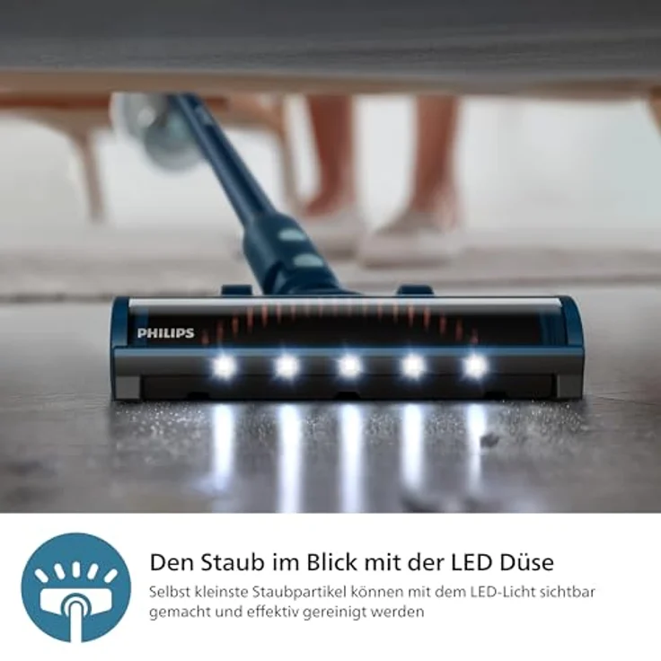 Versuni Philips 5000-Serie Kabelloser Staubsauger, Aqua-Modul, 60 Minuten Laufzeit, Korallrot – Bild 4