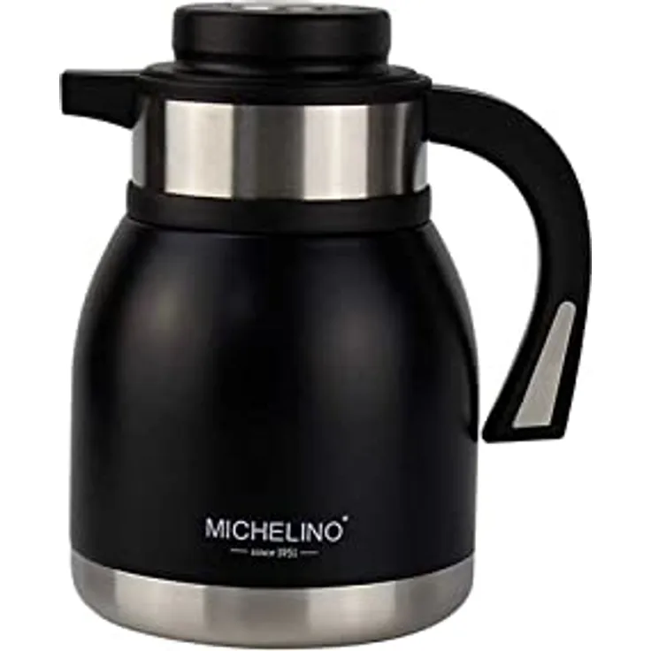 Michelino 1,2 Liter Thermoskanne Nora (Schwarz)
