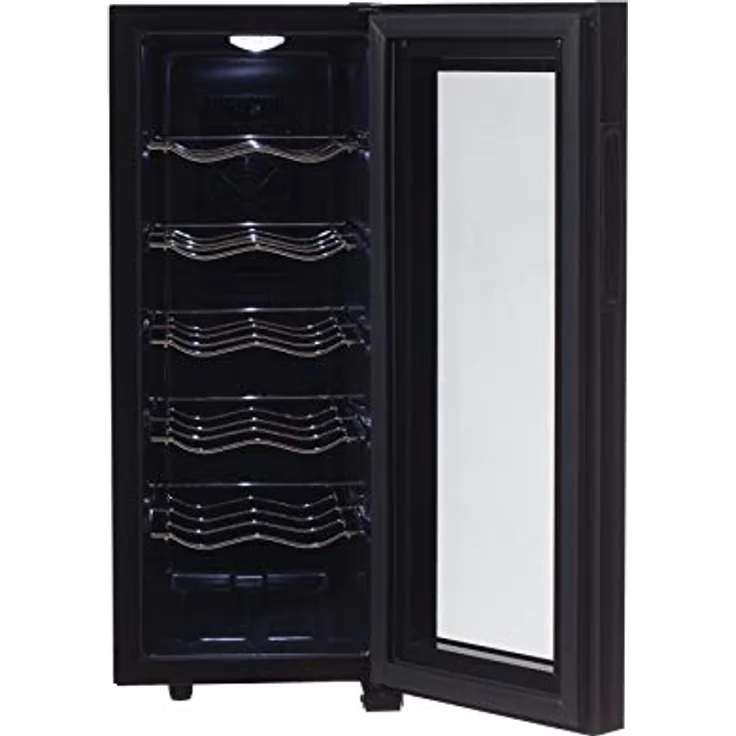 Adler Getränkekühlschrank AD 8083, 33L Getränkevorratsschrank für 12 Flaschen, Temperaturregelung 12-18°C, schwarz – Bild 2