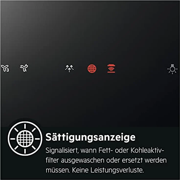 AEG DVE5961HB Kopffreihaube, Wandmontage, Gebläsestufen 3, Breite 90 cm, schwarz – Bild 8