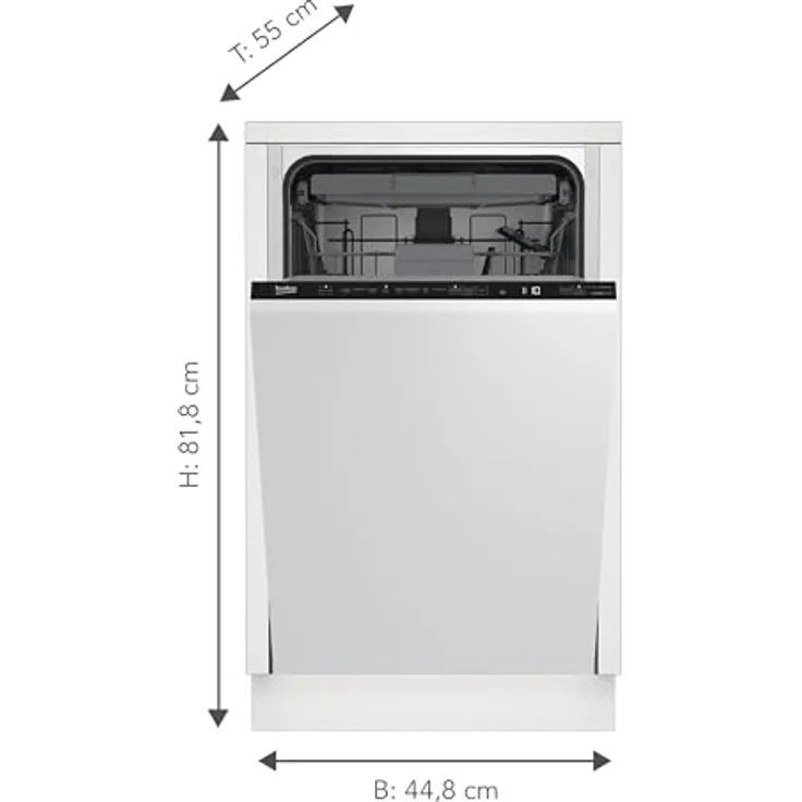 Beko BDIS 38120Q, Geschirrspüler, E, Geräuschemissionsklasse C – Bild 4