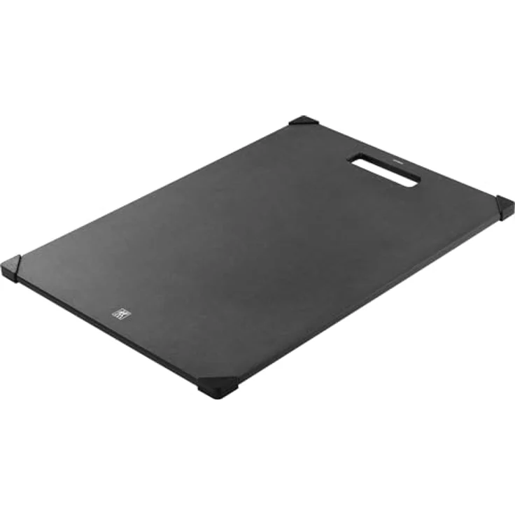 ZWILLING Schneidebrett 42 x 30 cm, Fiberholz mit Saftrille, rutschfest und spülmaschinengeeignet, Schwarz – Bild 2