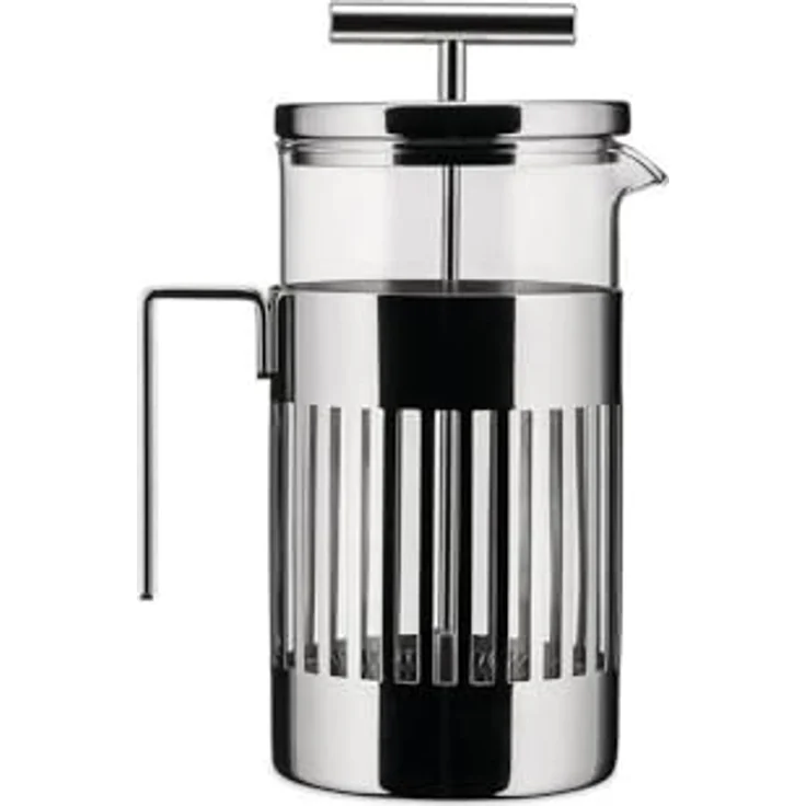 Alessi Pressfilter aus Edelstahl 18-10 glänzend poliert und hitzebeständigem Glas – Bild 6