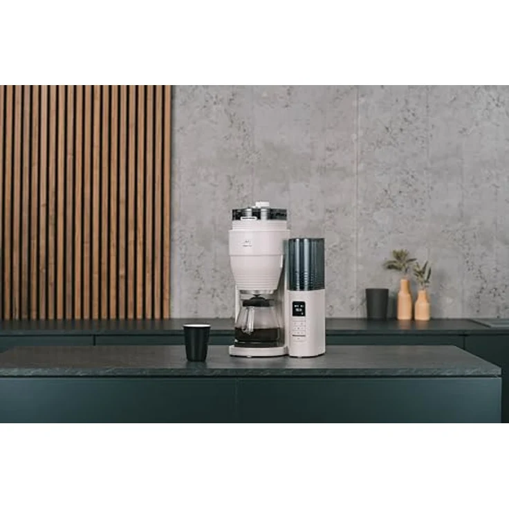Melitta AromaFresh Pro X - Filterkaffeemaschine mit Mahlwerk, Glaskanne, 10 Tassen, warm-grey – Bild 2