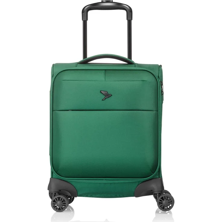 Pack Easy GoUp Cabin-Trolley, Weichschalenkoffer mit 31 l Volumen, rotierende Räder und TSA-Schloss, Grün