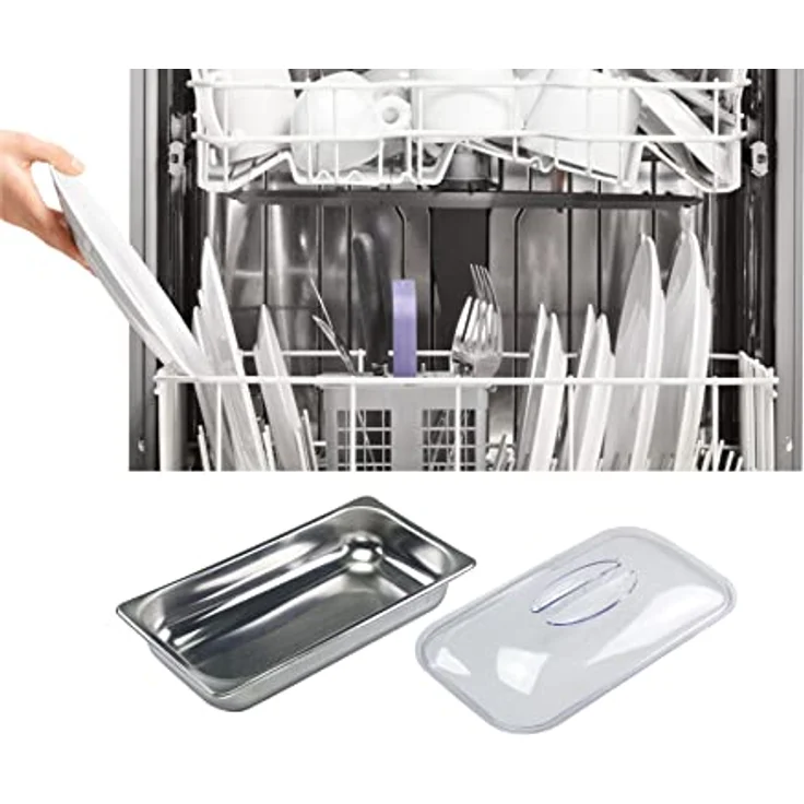 Beper P101TEM001 Buffetwärmer aus Stahl-Kunststoff Grau metallic Essenswärmer Warmhalter Chafing Dis – Bild 6