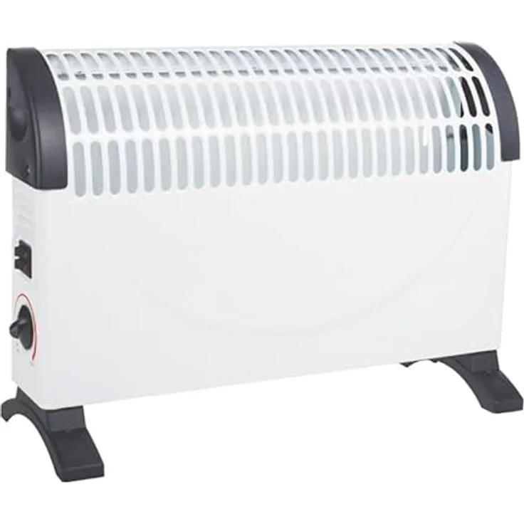 alpina Heizstrahler - Konvektorheizung 1500W mit einstellbarem Thermostat und Füßen - Weiß – Bild 3