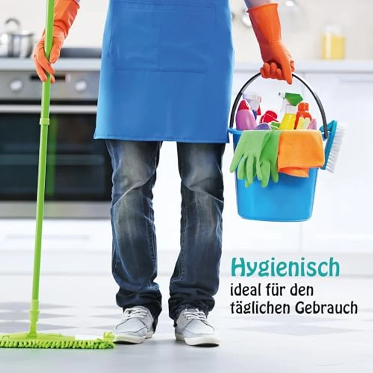 ProHome Putzeimer 5 Liter, 2-tlg. Kunststoff-Eimer in Rosa, Grün oder Anthrazit, BPA-frei, mit Mess-Skala, Made in EU – Bild 8