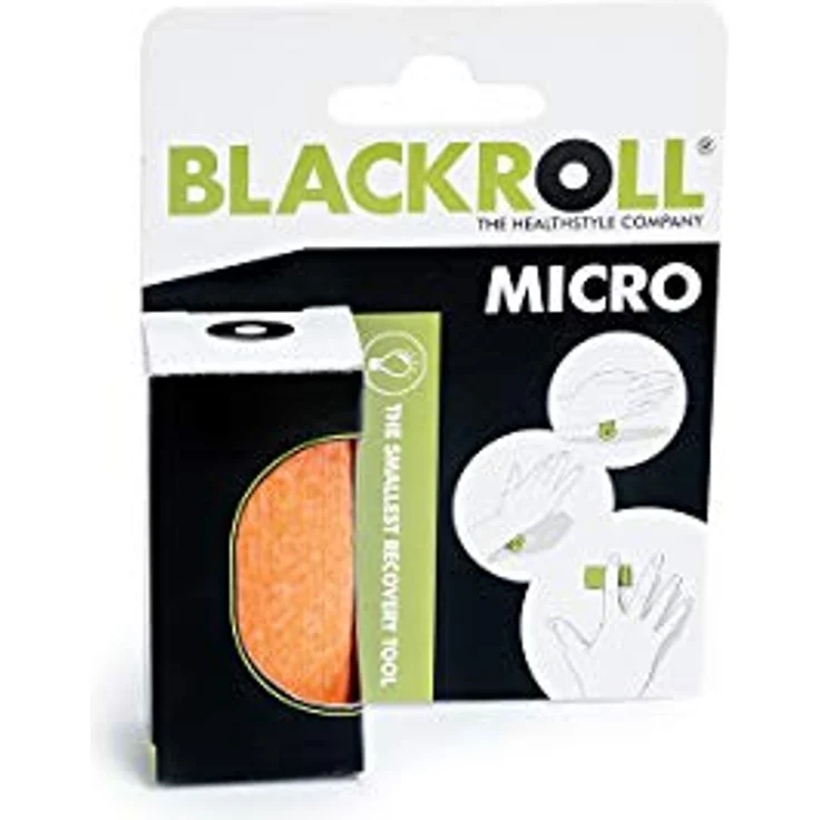 Blackroll Micro, Massagegerät für gezielte Verspannungsbefreiung, orange – Bild 2