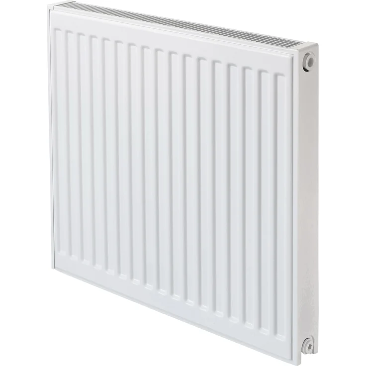 Sanicomfort Universal-Flachheizkörper Typ EKE(21), 50 cm x 50 cm, Weiß, 6 Anschlüsse für optimale Wärmeverteilung