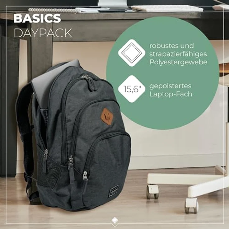 travelite Basics Rucksack Melange, 45 cm – Bild 2