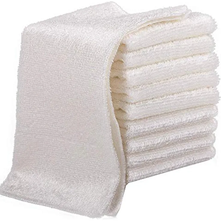 NA 10 Pack Bambusfaser Reinigungstuch Bambus Geschirrtücher Handtücher Umweltfreundlich Küche Waschlappen Putztuch & Geschirrtücher Anti Fett Waschtuch 18 x 23 cm