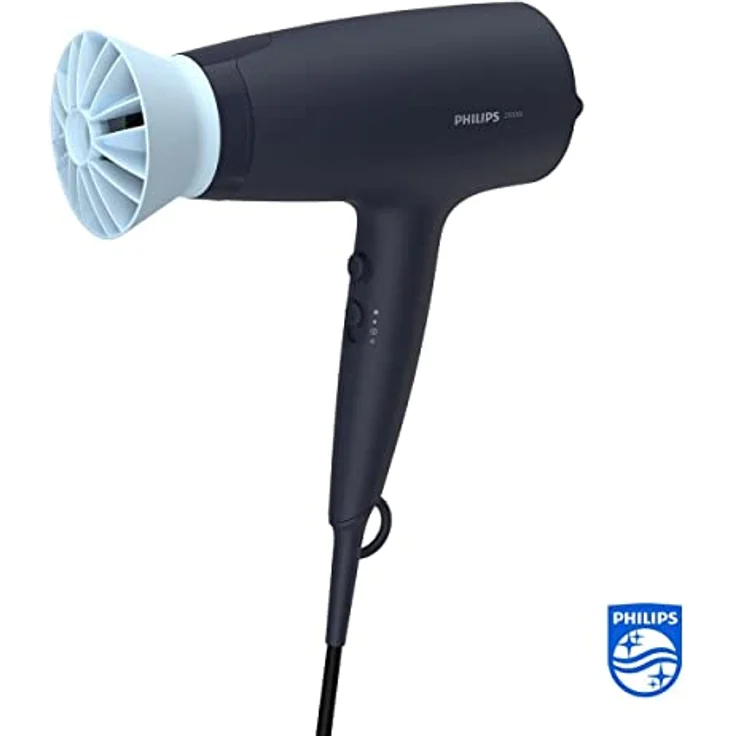 Philips BHD360/20 Series 3000 Haartrockner, 2100 Watt, inkl. Diffusor, ThermoProtect, Diffusor, Konzentratordüse (14 mm), schwarz – Bild 2
