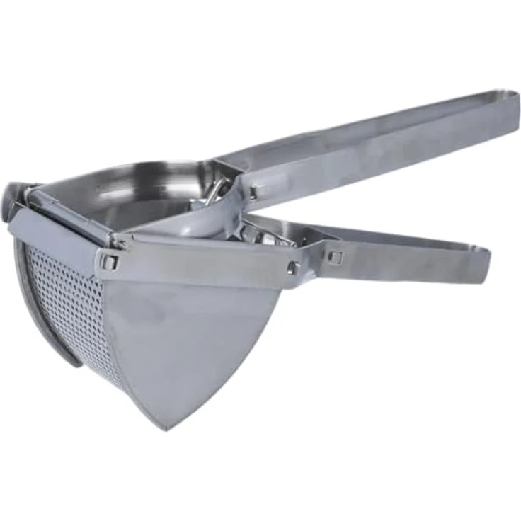 EUROHOME Kartoffelpresse in dreieckiger Form - Kartoffelbreipresse aus rostfreiem Edelstahl - Spaghettieispresse 29 x 9,5 x 13 cm - Kartoffelstampfer für einfaches Zusammendrücken - Küchenhelfer – Bild 1