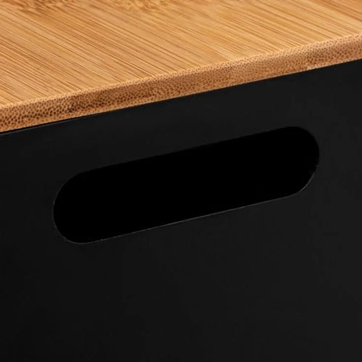 5 five simply smart 3 Dosen Deckel Bava Schwarz Bambus - Vorratsdosen in Black – Bild 3