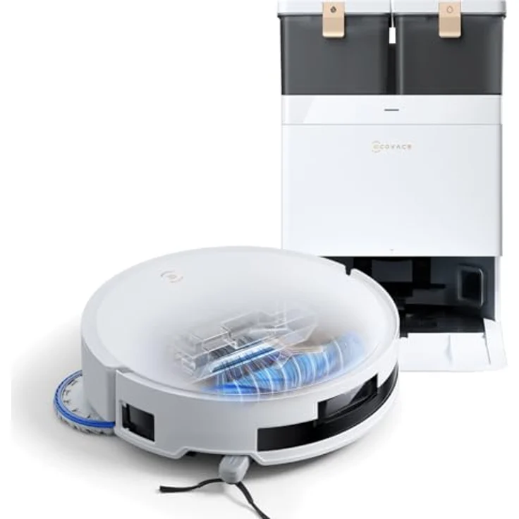 ECOVACS DEEBOT T50 MAX PRO OMNI GEN2, Saugroboter mit 18.500 Pa Saugkraft, Wischfunktion und Beutel, TruEdge 2.0-Technologie – Bild 1