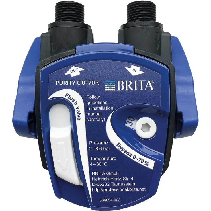 BRITA Purity C Filterkopf 0-70% variabler Verschnitt, 3/8 für alle C Filter, G3/8, blau – Bild 1