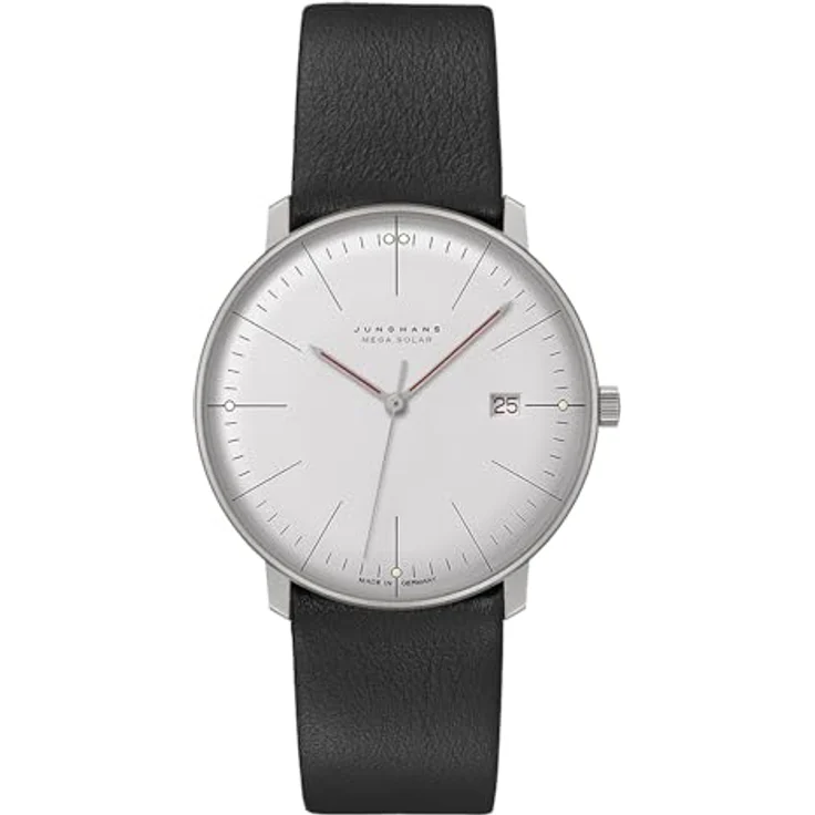 JUNGHANS max Bill Herren-Funkuhr Mega Solar Bauhaus 059/2326.02 – Bild 1