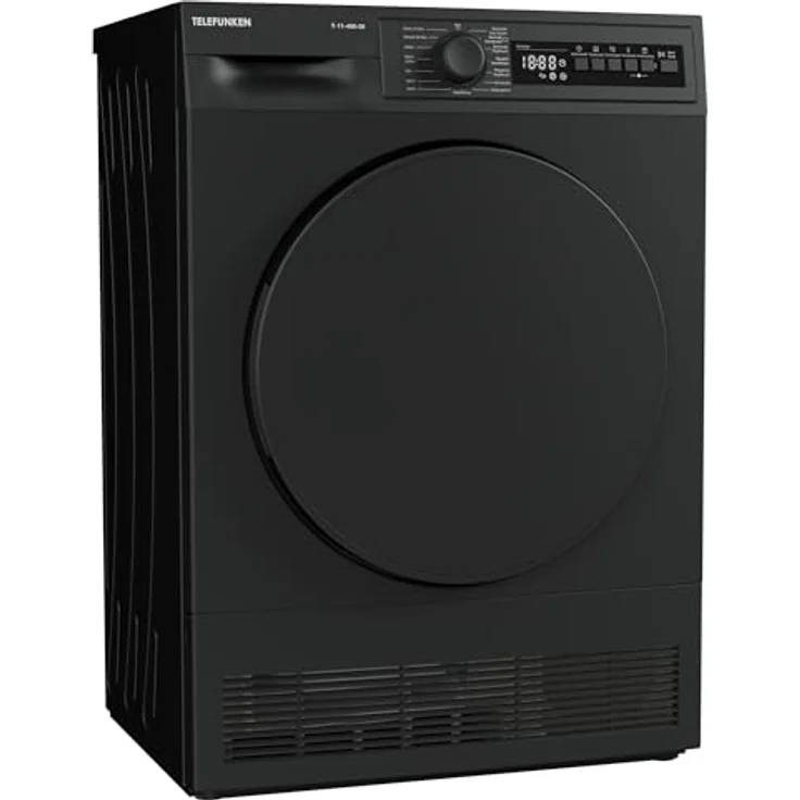 Telefunken T-11-400-DI Kondenstrockner / 7kg Trockner mit 15 Programmen, Startzeitvorwahl, Knitterschutz & reversierenden Trommelbewegungen, dark-inox – Bild 5