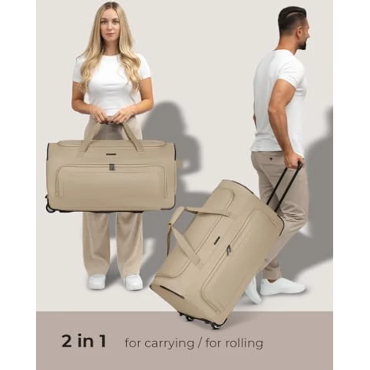 Redolz Duffle Essentials 2 Rollen Reisetasche 71 cm beige - Preisvergleich – Bild 3