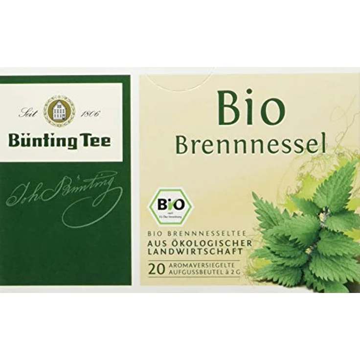 Bünting Tee Bio Brennnessel, 20 Tassenbeutel – Bild 1