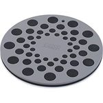 Joseph Joseph Spot-On, 2er-Set Silikonuntersetzer, hitzebeständig bis 220°C, Schwarz/Grau