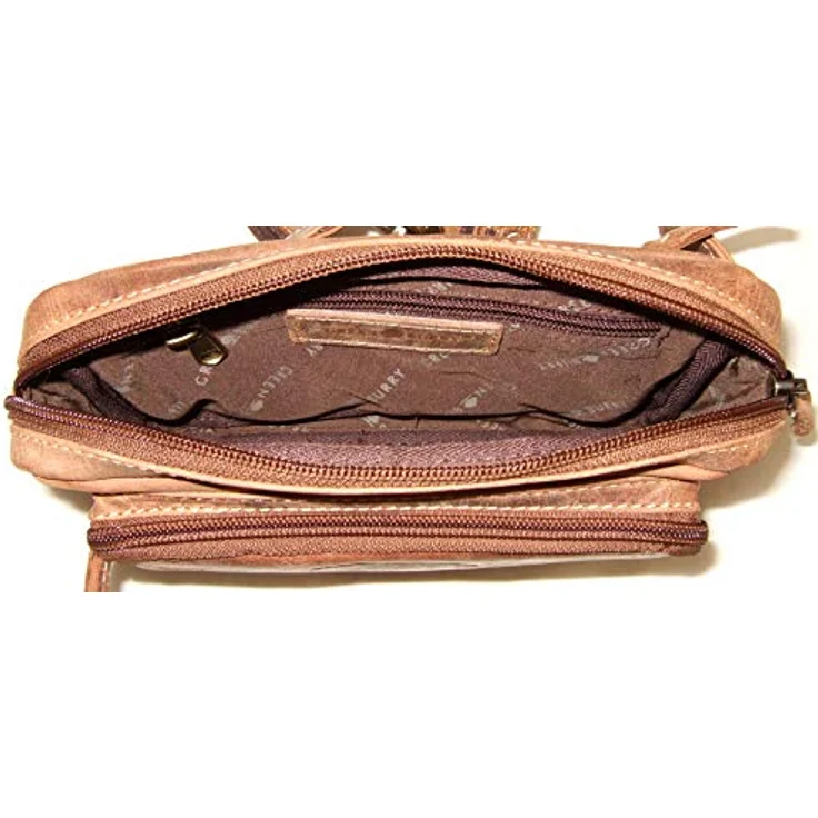 Greenburry Vintage Gürteltasche, 20 cm, Leder, braun – Bild 6