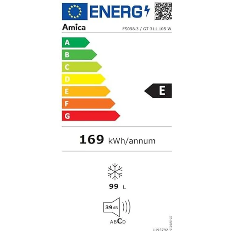 Amica GT 311 105 W Gefriertruhe, freistehend, Energieklasse E – Bild 10